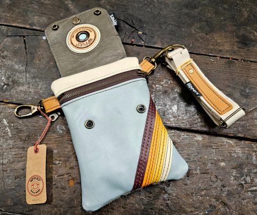 Hippers heuptas 2-zijdig vacht gevlekt/blauw striping - Afbeelding 3