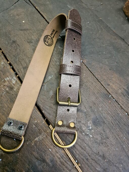 Hippers Heupriem leder luxe Ruw vintage bruin 40/42 - Afbeelding 2