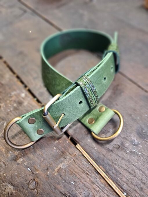 Hippers Heupriem leder luxe vintage groen 36/38