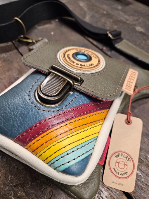 Luxe Hippers heuptas groen petrol stripes - Afbeelding 3