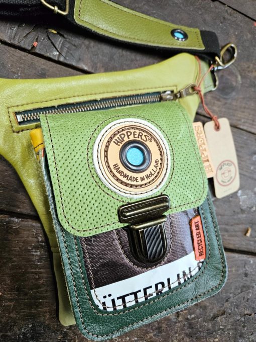 Luxe Hippers heuptas vintage groen canvasprint - Afbeelding 4