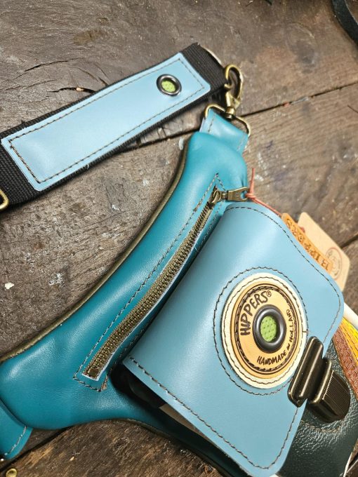 Luxe Hippers heuptas vintage aqua stripes - Afbeelding 5