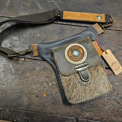 Luxe Hippers heuptas zwart bruin vacht