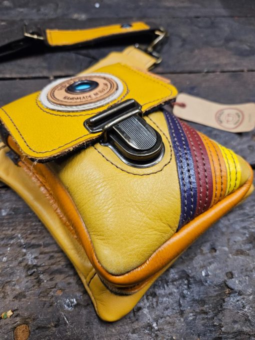 Luxe Hippers heuptas okergeel/vintage stripes - Afbeelding 4