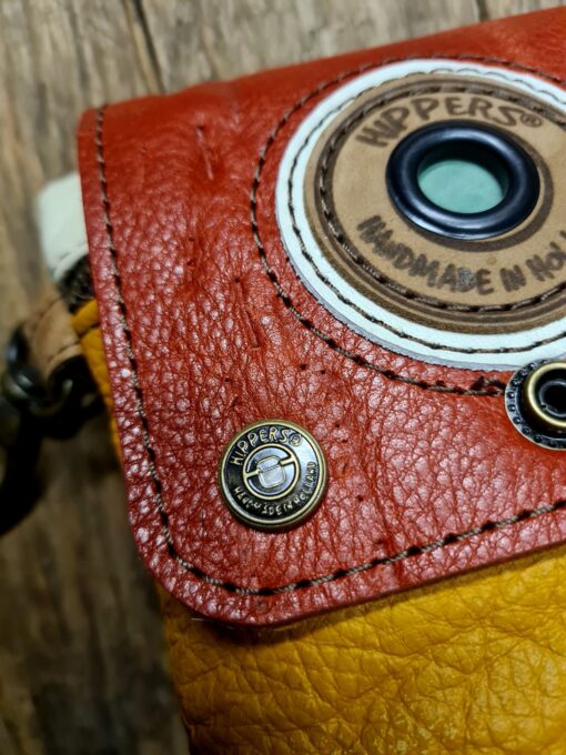 Heuptas Hippers 2-zijdig vintage oranje bruin stripes - Afbeelding 2