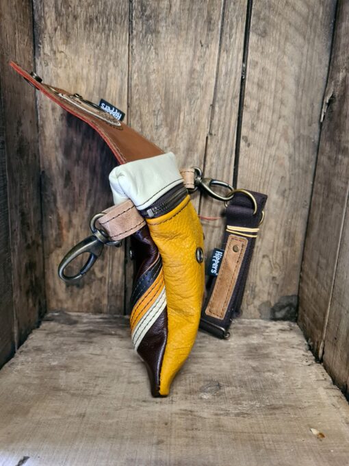 Heuptas Hippers 2-zijdig vintage oranje bruin stripes - Afbeelding 3