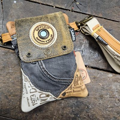 Hippers heuptas 2-zijdig jeans bruin/bruin
