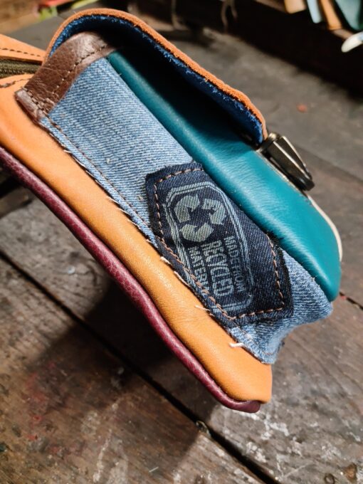 Luxe Hippers heuptas oranje/aqua jeans 1 - Afbeelding 4