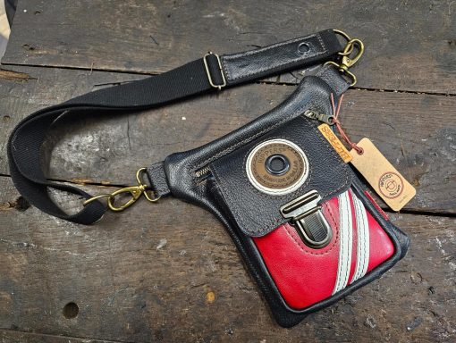 Luxe Hippers heuptas zwart rood sport
