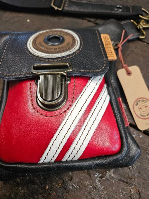 Luxe Hippers heuptas zwart rood sport - Afbeelding 2