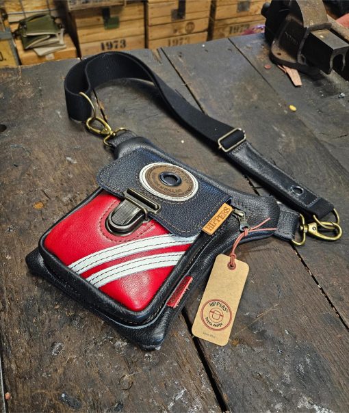 Luxe Hippers heuptas zwart rood sport - Afbeelding 3