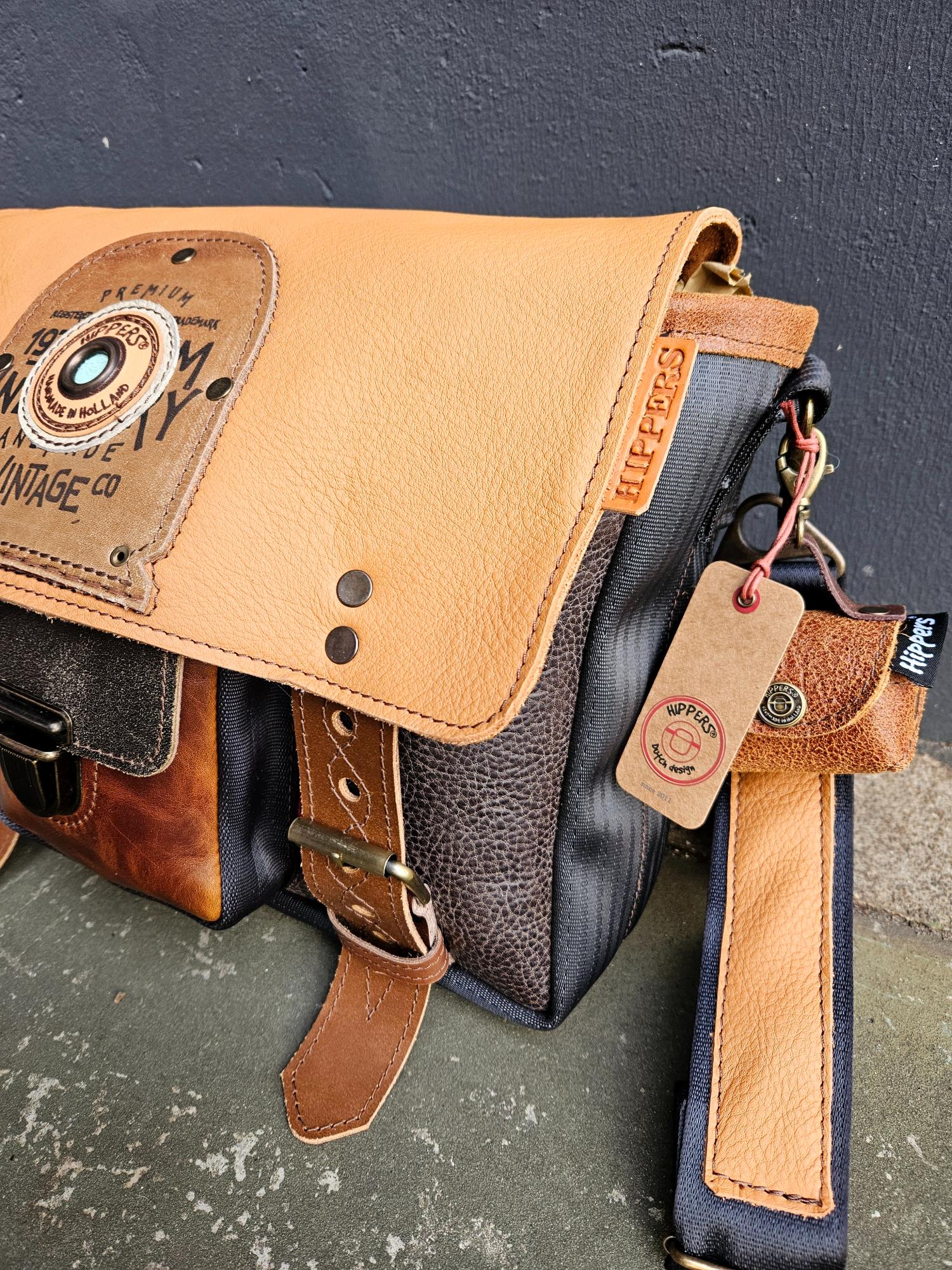 Hippers Gordeltas (laptop) Vintage bruin NABESTELLING - Afbeelding 2