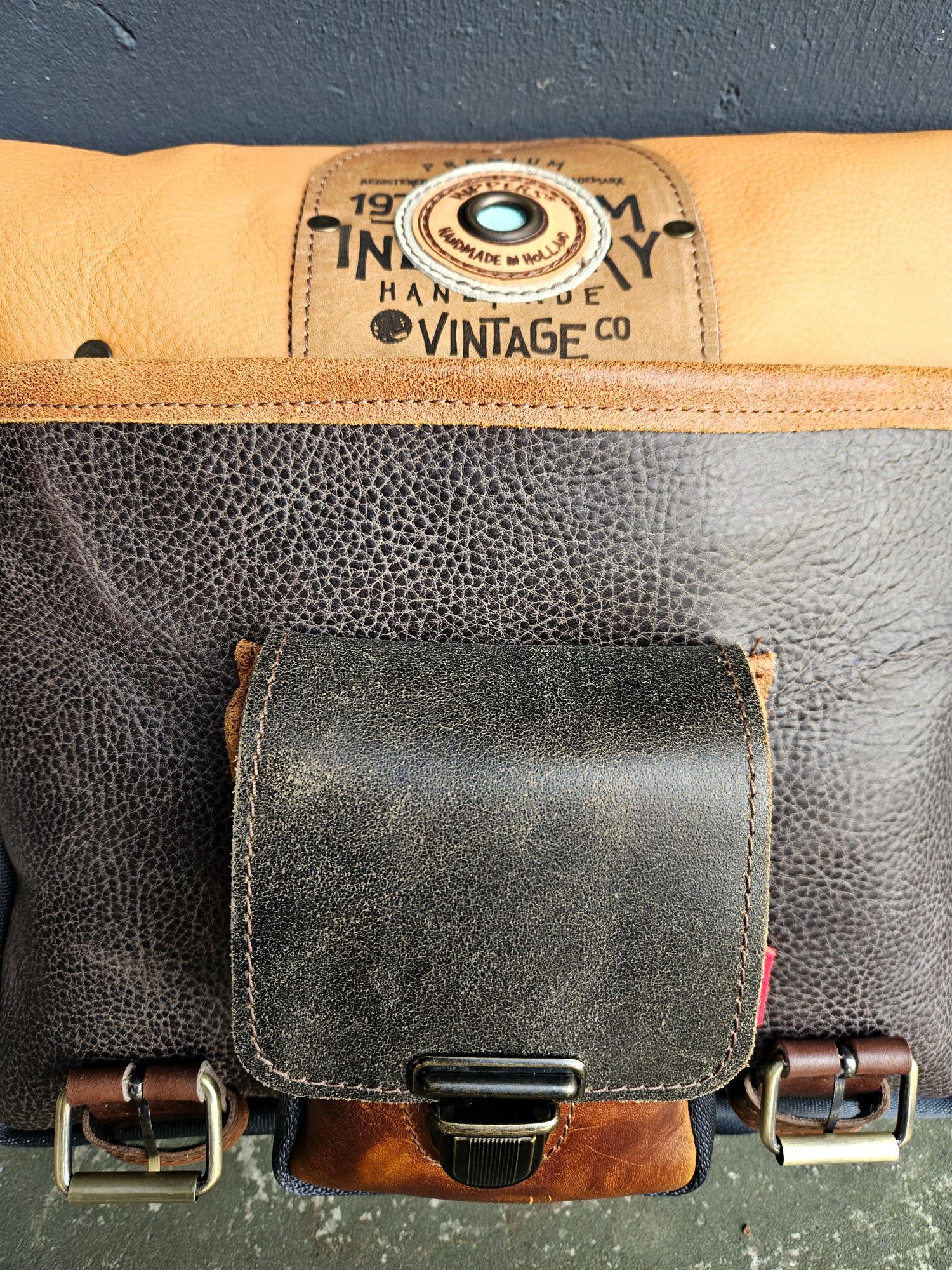 Hippers Gordeltas (laptop) Vintage bruin NABESTELLING - Afbeelding 13