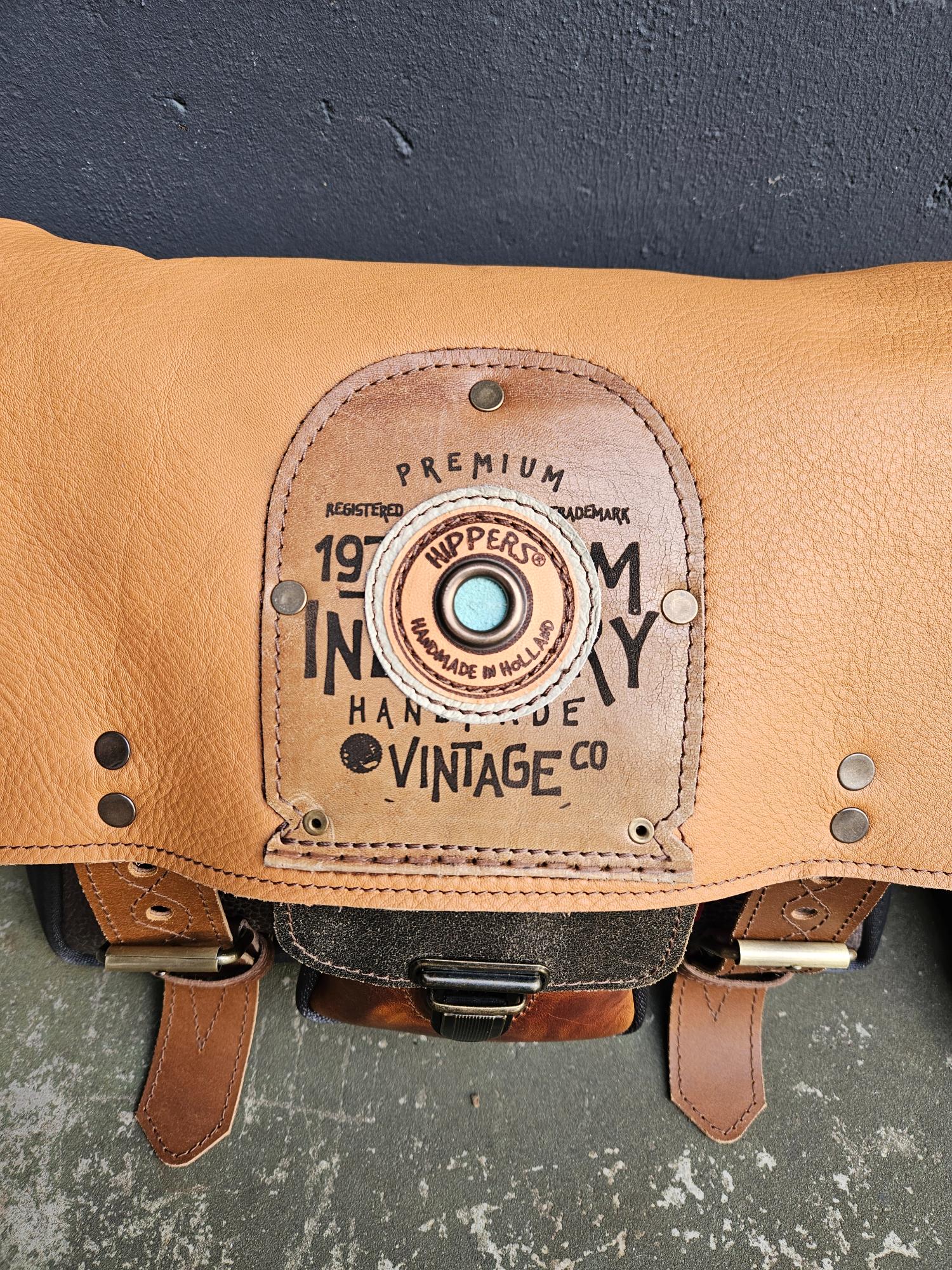 Hippers Gordeltas (laptop) Vintage bruin NABESTELLING - Afbeelding 3