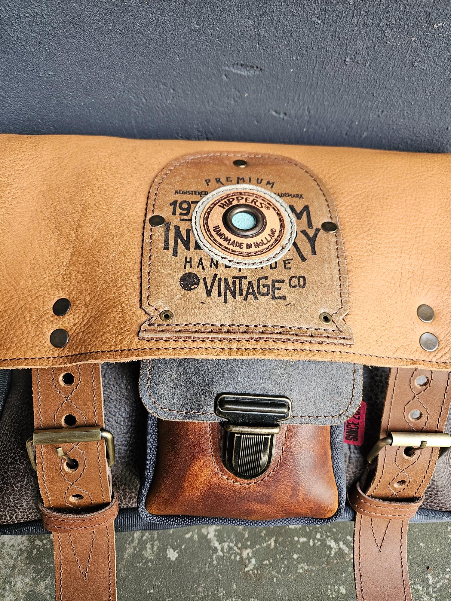 Hippers Gordeltas (laptop) Vintage bruin NABESTELLING - Afbeelding 7