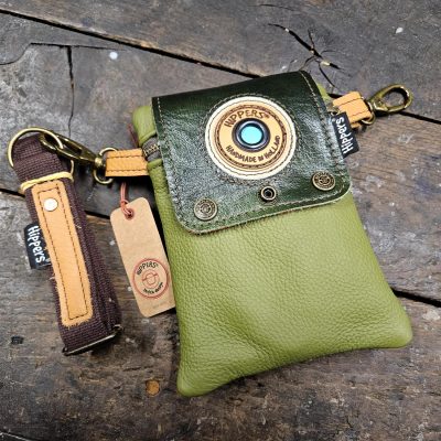 Hippers heuptas 2-zijdig paars vintage striping/groen