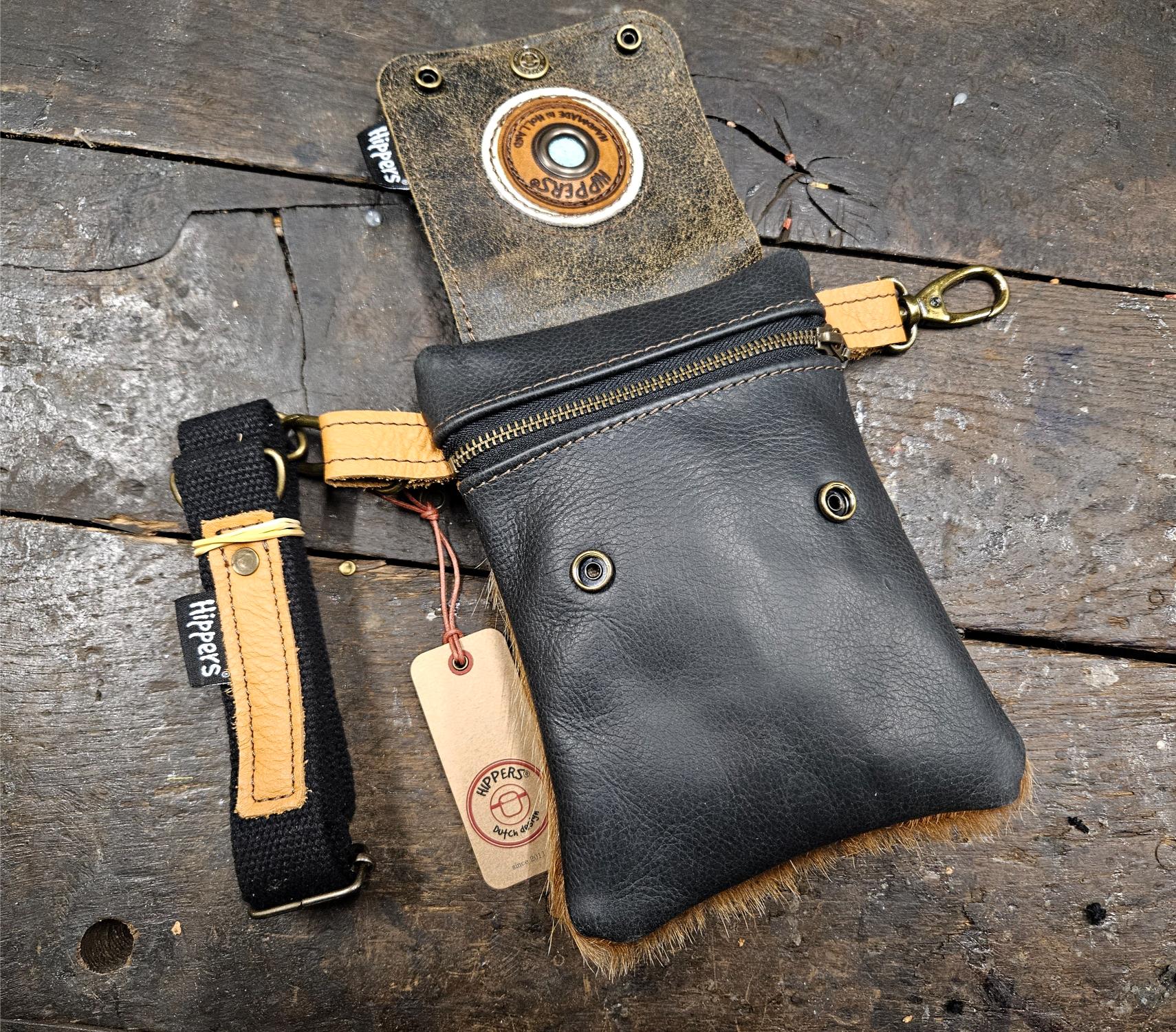 Hippers heuptas 2-zijdig vacht /zwart - Afbeelding 5