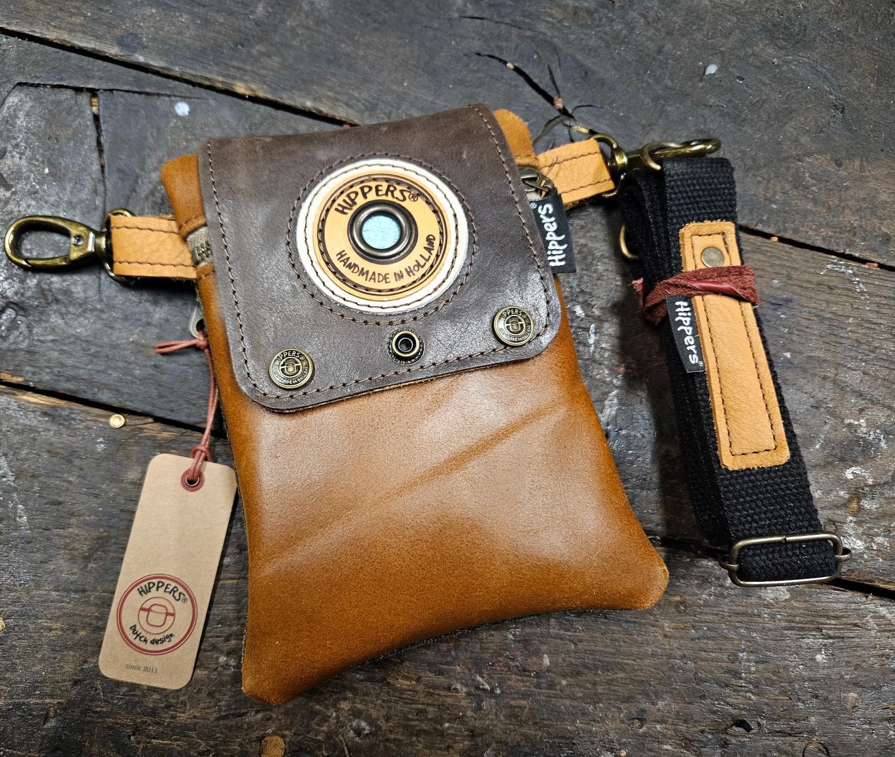 Dubbele Heuptas bruin bruin ruw 2-zijdig