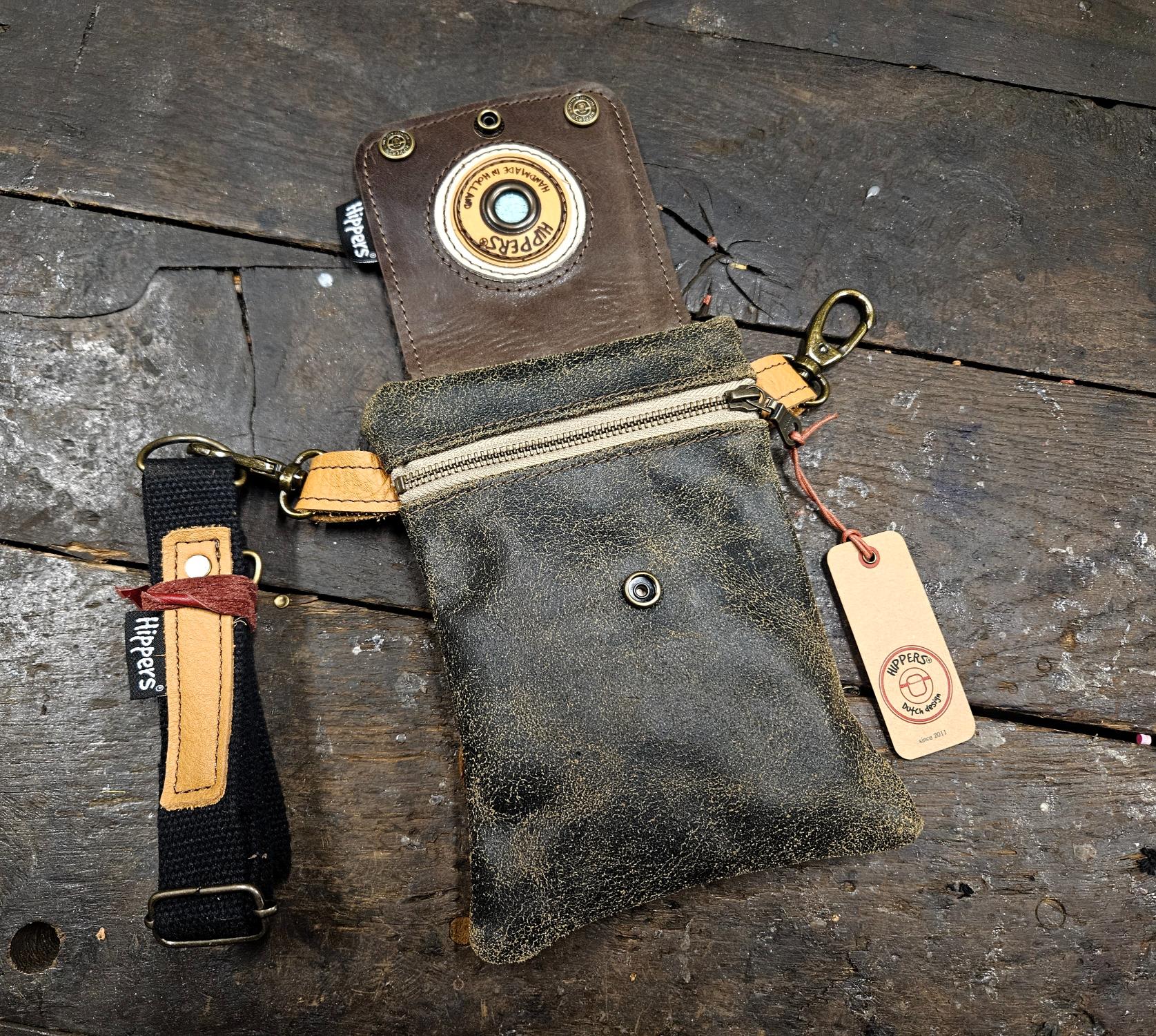 Dubbele Heuptas bruin bruin ruw 2-zijdig - Afbeelding 4