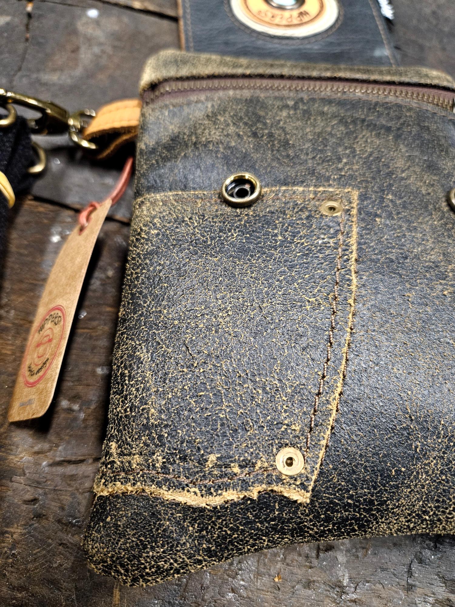 Hippers heuptas 2-zijdig jeans grijs/ bruin - Afbeelding 5