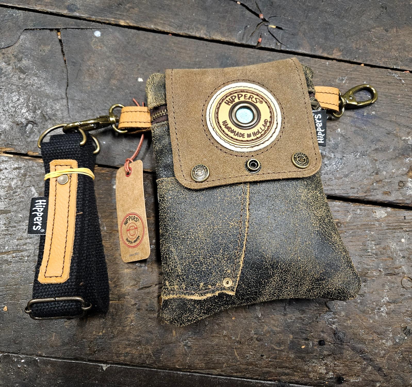 Hippers heuptas 2-zijdig jeans grijs/ bruin - Afbeelding 6