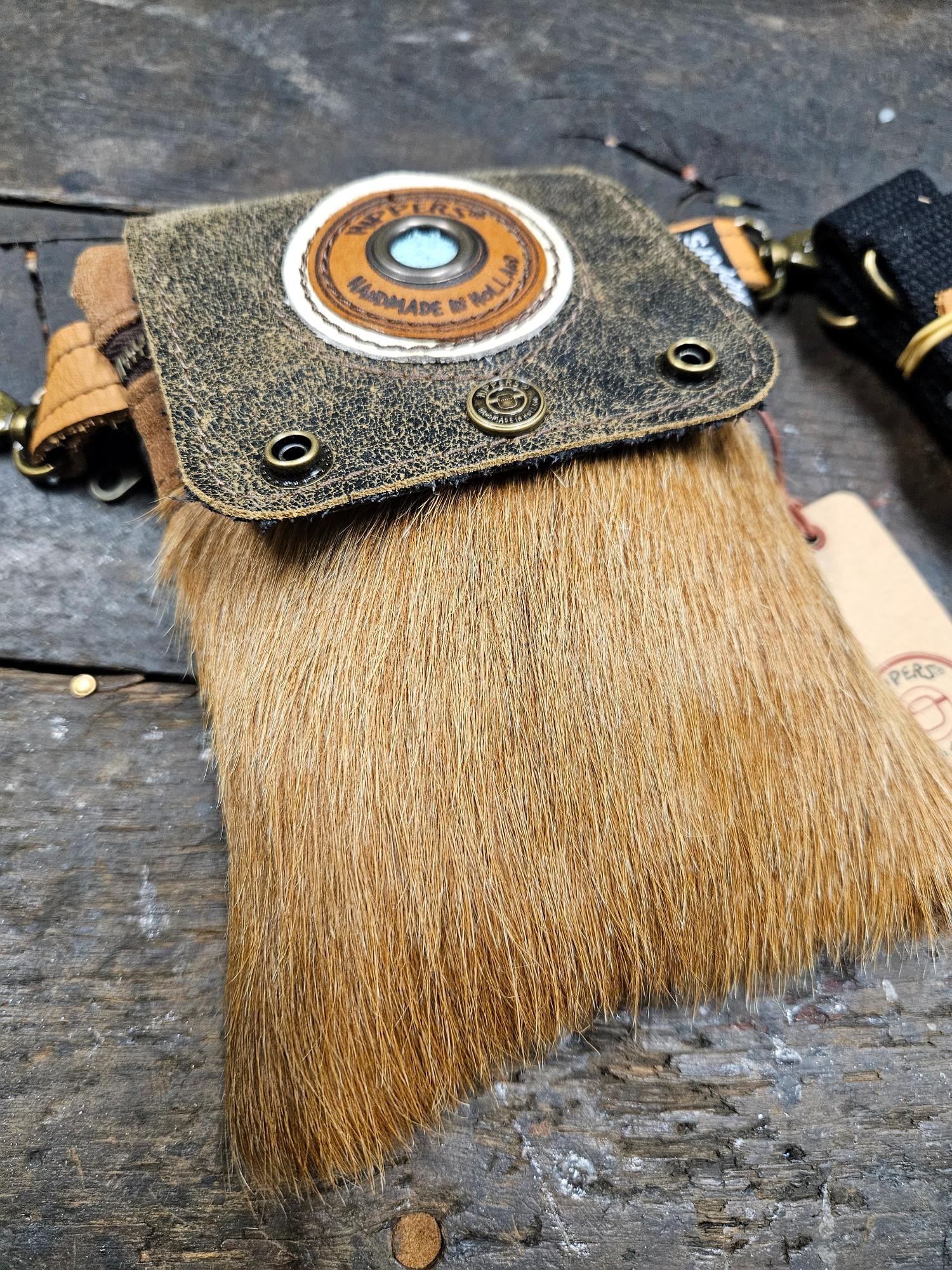 Hippers heuptas 2-zijdig vacht /zwart - Afbeelding 2