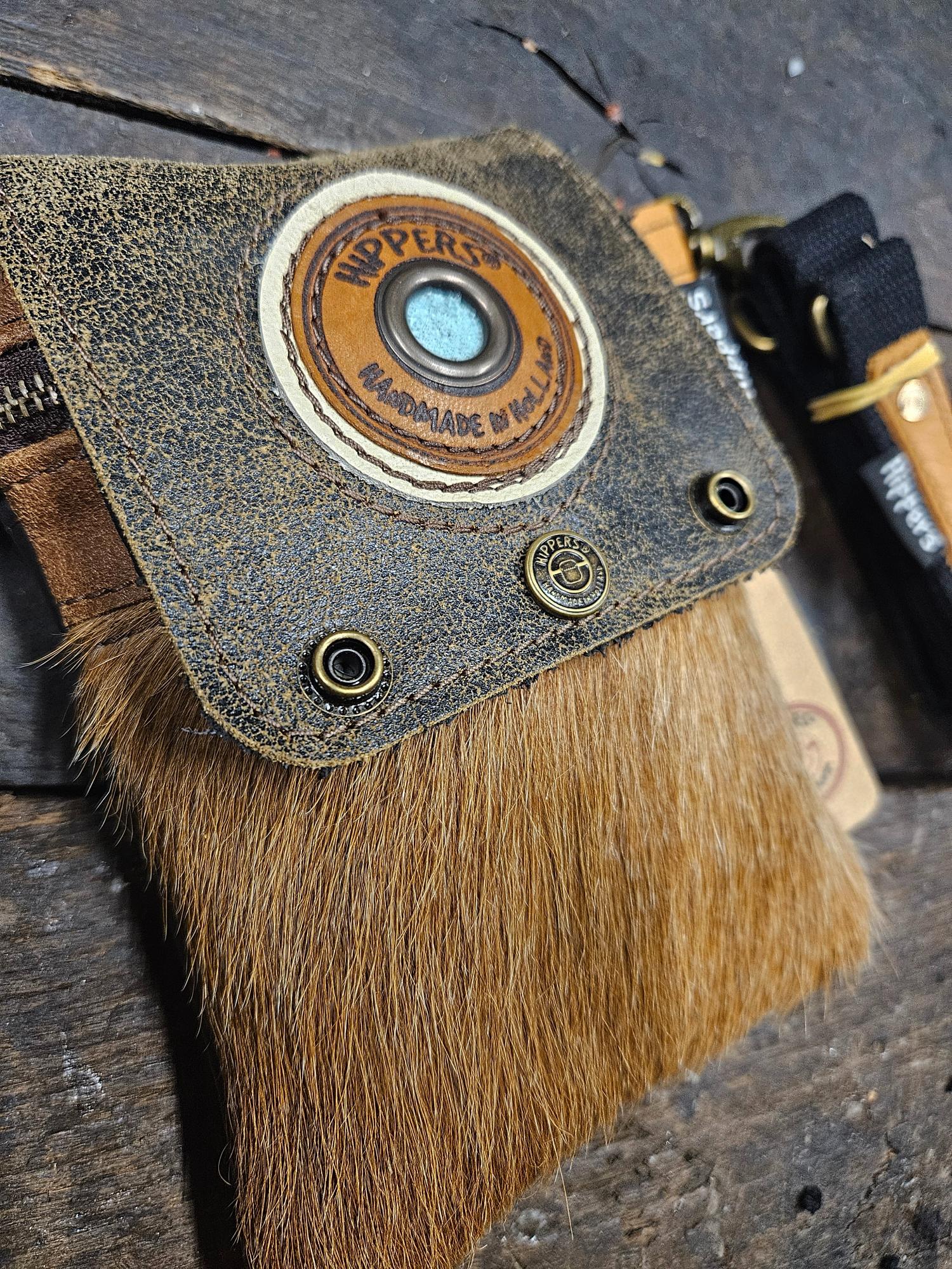 Hippers heuptas 2-zijdig vacht /zwart - Afbeelding 3