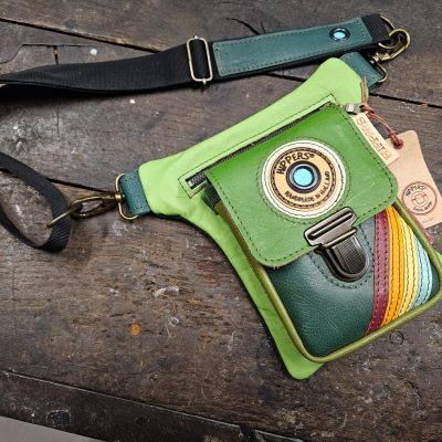Luxe Hippers heuptas groen vintage striping
