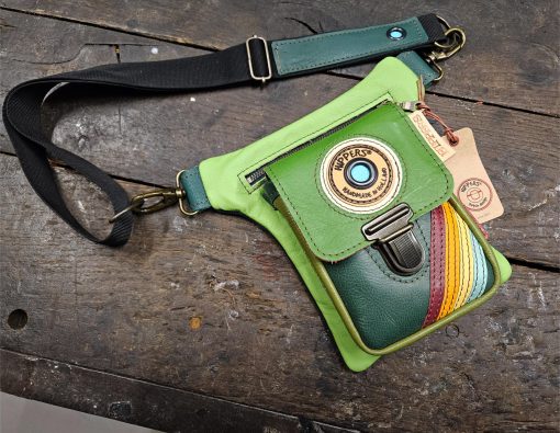 Luxe Hippers heuptas groen vintage striping