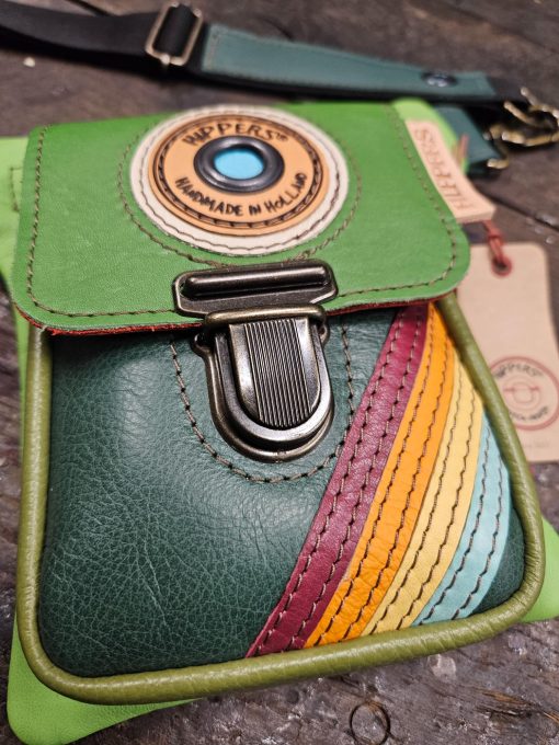 Luxe Hippers heuptas groen vintage striping - Afbeelding 2