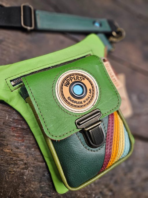 Luxe Hippers heuptas groen vintage striping - Afbeelding 3