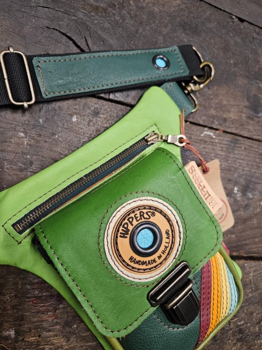 Luxe Hippers heuptas groen vintage striping - Afbeelding 4