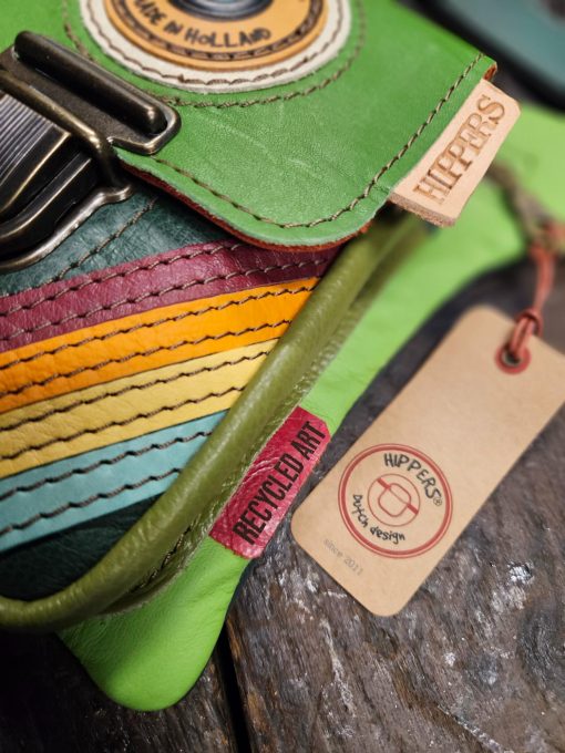 Luxe Hippers heuptas groen vintage striping - Afbeelding 5