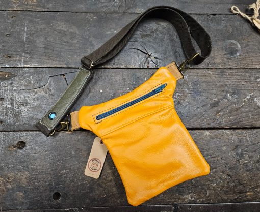Luxe Hippers heuptas oker oudrood groen Vintage - Afbeelding 6