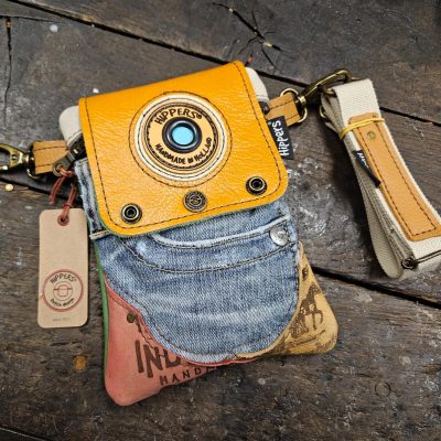 Hippers heuptas 2-zijdig jeans/appelgroen