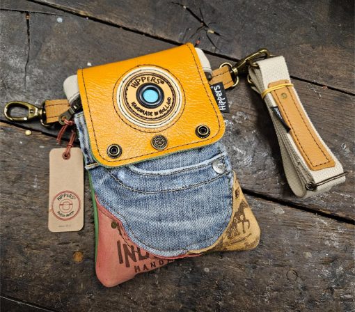 Hippers heuptas 2-zijdig jeans/appelgroen