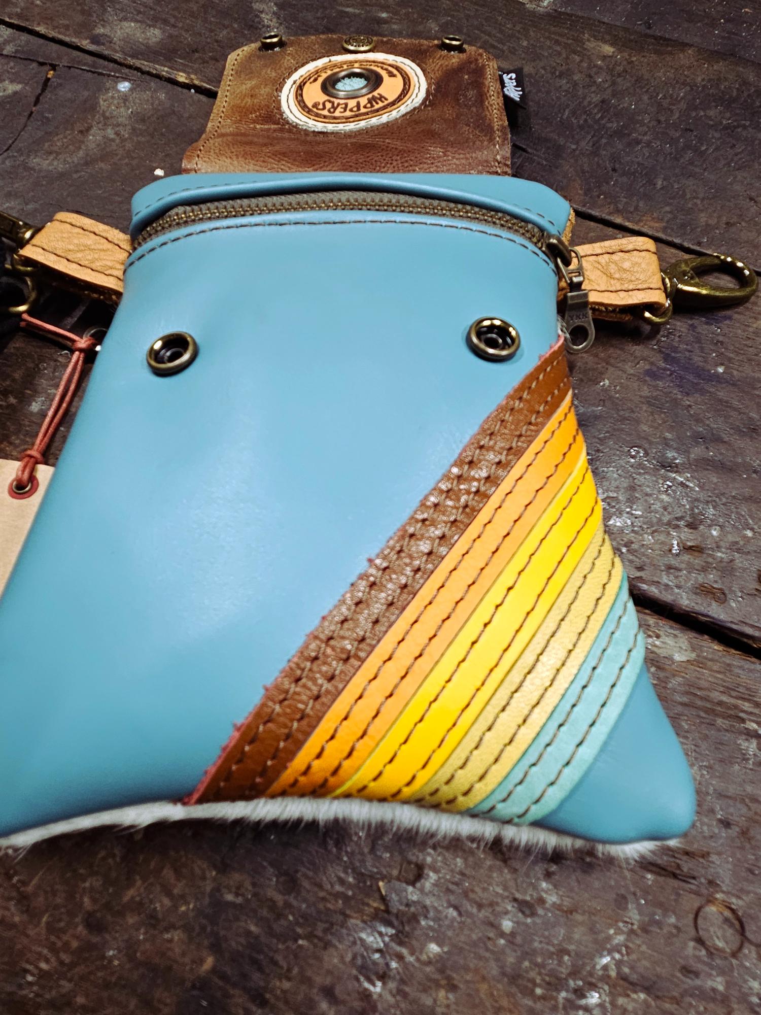 Hippers heuptas 2-zijdig vacht /aqua striping - Afbeelding 6