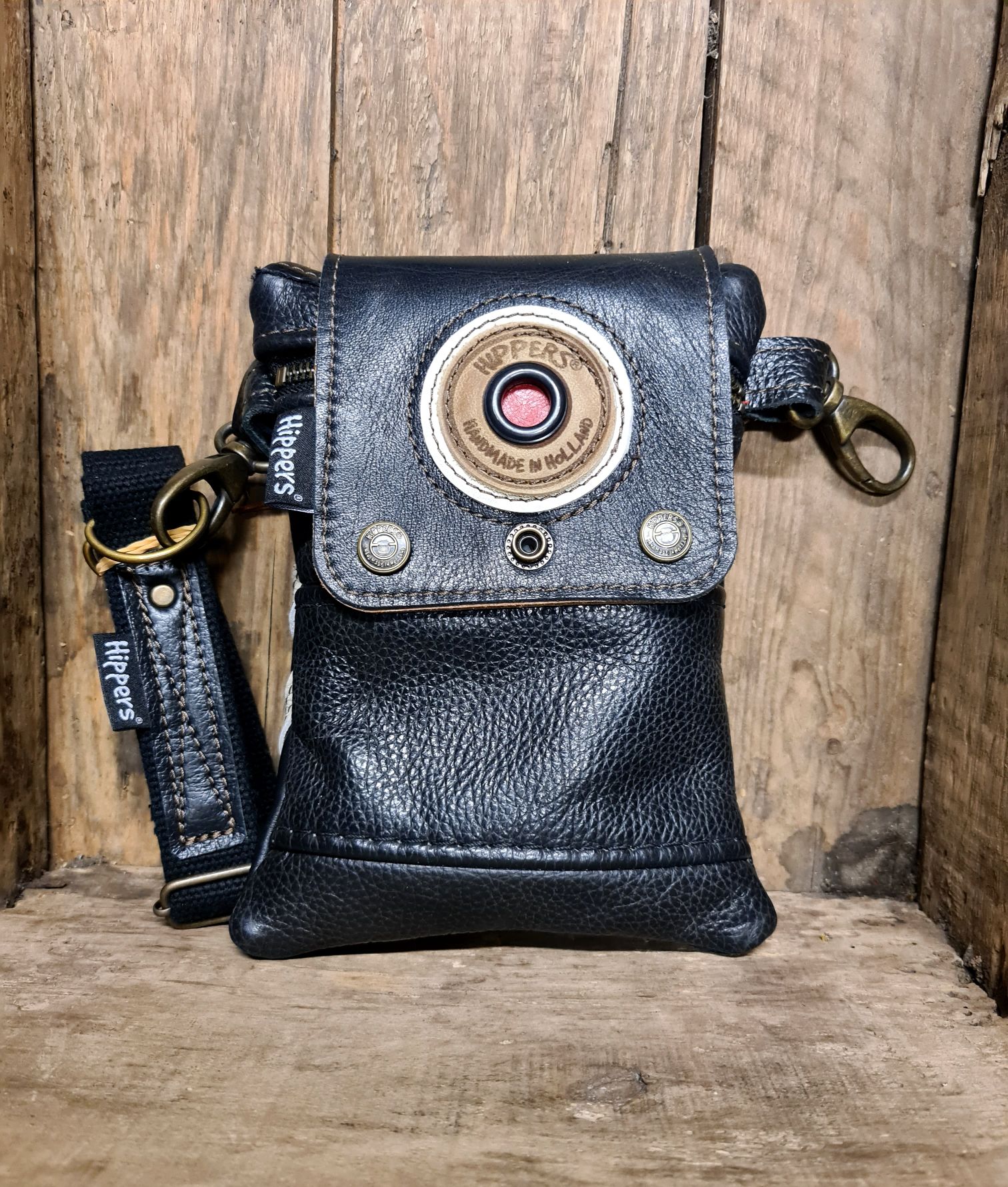 Dubbele Heuptas bruin zwart 2-zijdig graffiti - Afbeelding 5