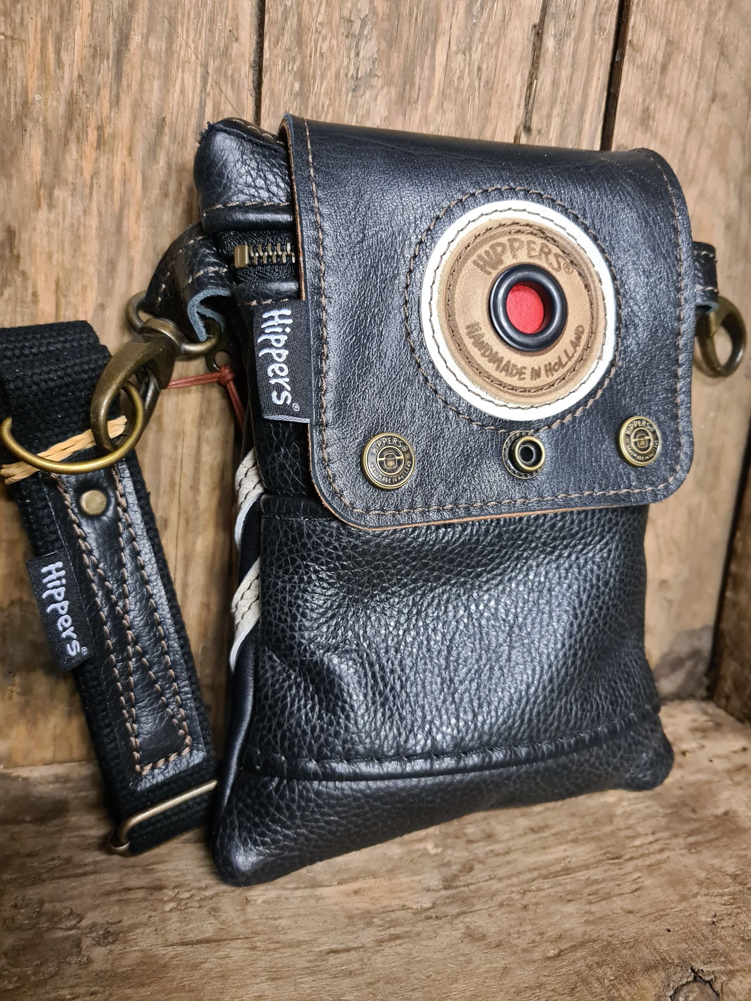 Dubbele Heuptas bruin zwart 2-zijdig graffiti - Afbeelding 6