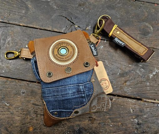 Heuptas tweezijdig jeans bruin/bruin I
