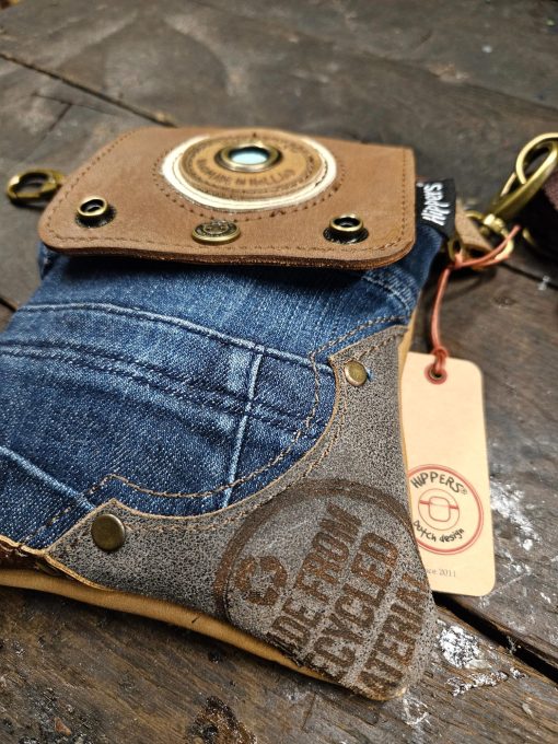 Heuptas tweezijdig jeans bruin/bruin I - Afbeelding 3