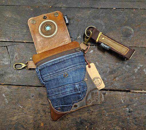 Heuptas tweezijdig jeans bruin/bruin I - Afbeelding 5