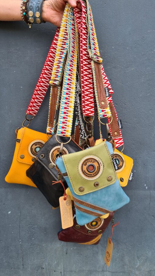 Schouderband gekleurd (bruin leer) - Afbeelding 3