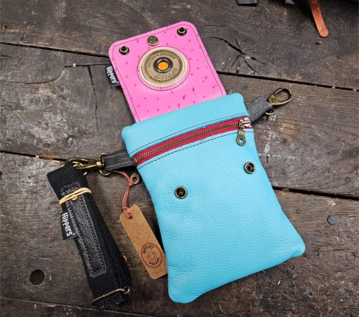Dubbele Hippers Heuptas groen roze stripes/turquoise paars - Afbeelding 5