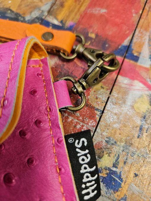 Hippers Brilleknip pink (oranje stiksel) - Afbeelding 3