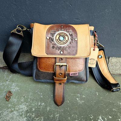 Hippers Gordeltas 'Mini vintage' bruin II