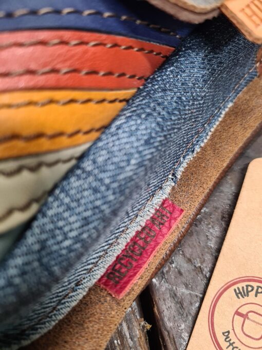 Luxe Hippers heuptas vintage bruin jeans stripes - Afbeelding 3