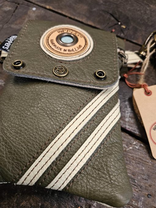 Dubbele Hippers Heuptas creme wit sport/groen sport - Afbeelding 7