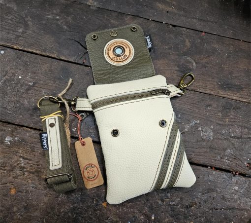 Dubbele Hippers Heuptas creme wit sport/groen sport - Afbeelding 5