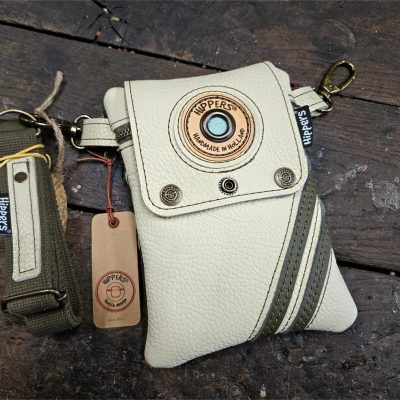 Dubbele Hippers Heuptas creme wit sport/groen sport